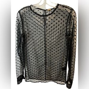 Dodo Bar Or black mesh top